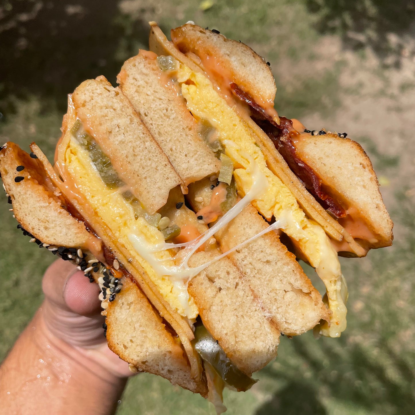 The Chipotle Banger Bagel Sandwich